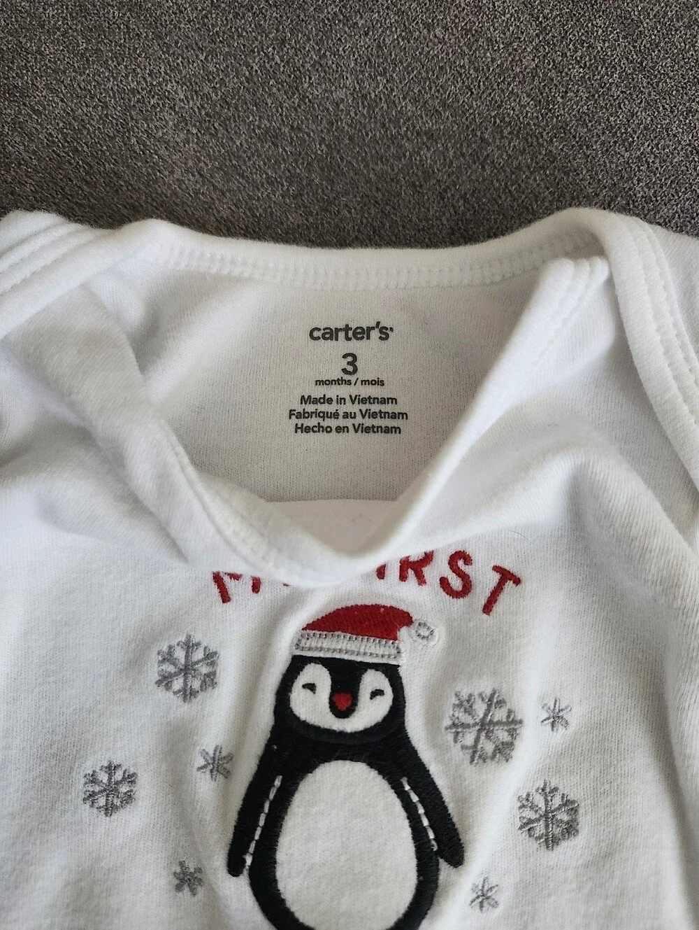 Baby's First Christmas Stocking & Clothing Bundle